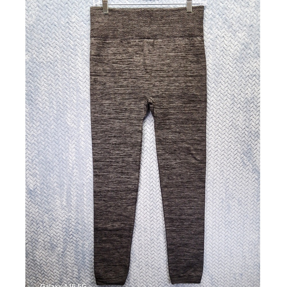 ONE5ONE Space Dye Seamless High Waist Leggings Charcoal Gray L/XL MV14761Z